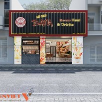 Dự án thiết kế nhà hàng mì cay Sana 135m2 tại Hải Phòng